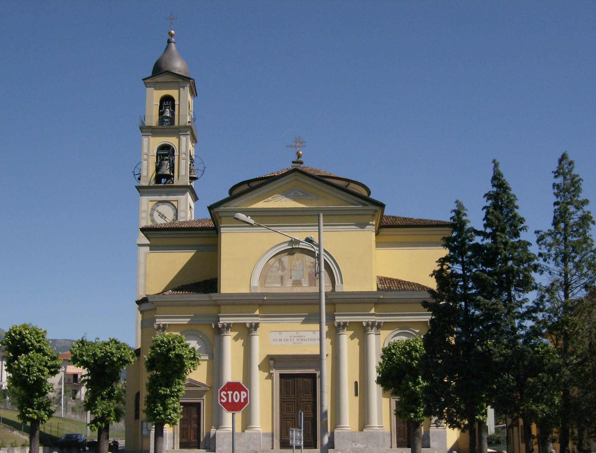 Facciata della chiesa dei Santi Biagio e Sebastiano